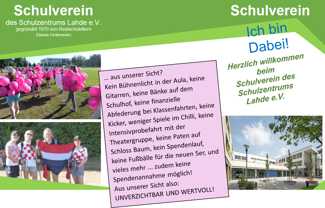 Der Schulverein braucht „Nachwuchs“!